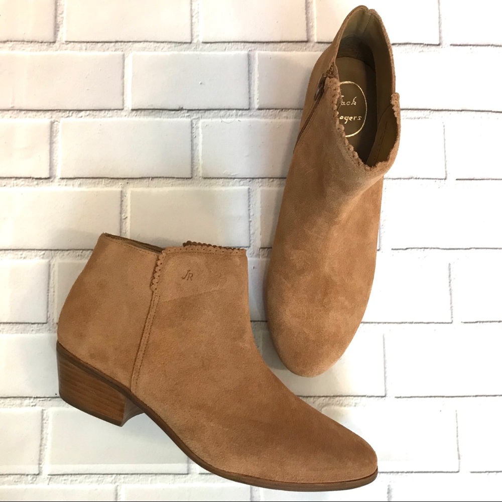 Jack Rogers Bailee Suede Ankle Booties Size 11